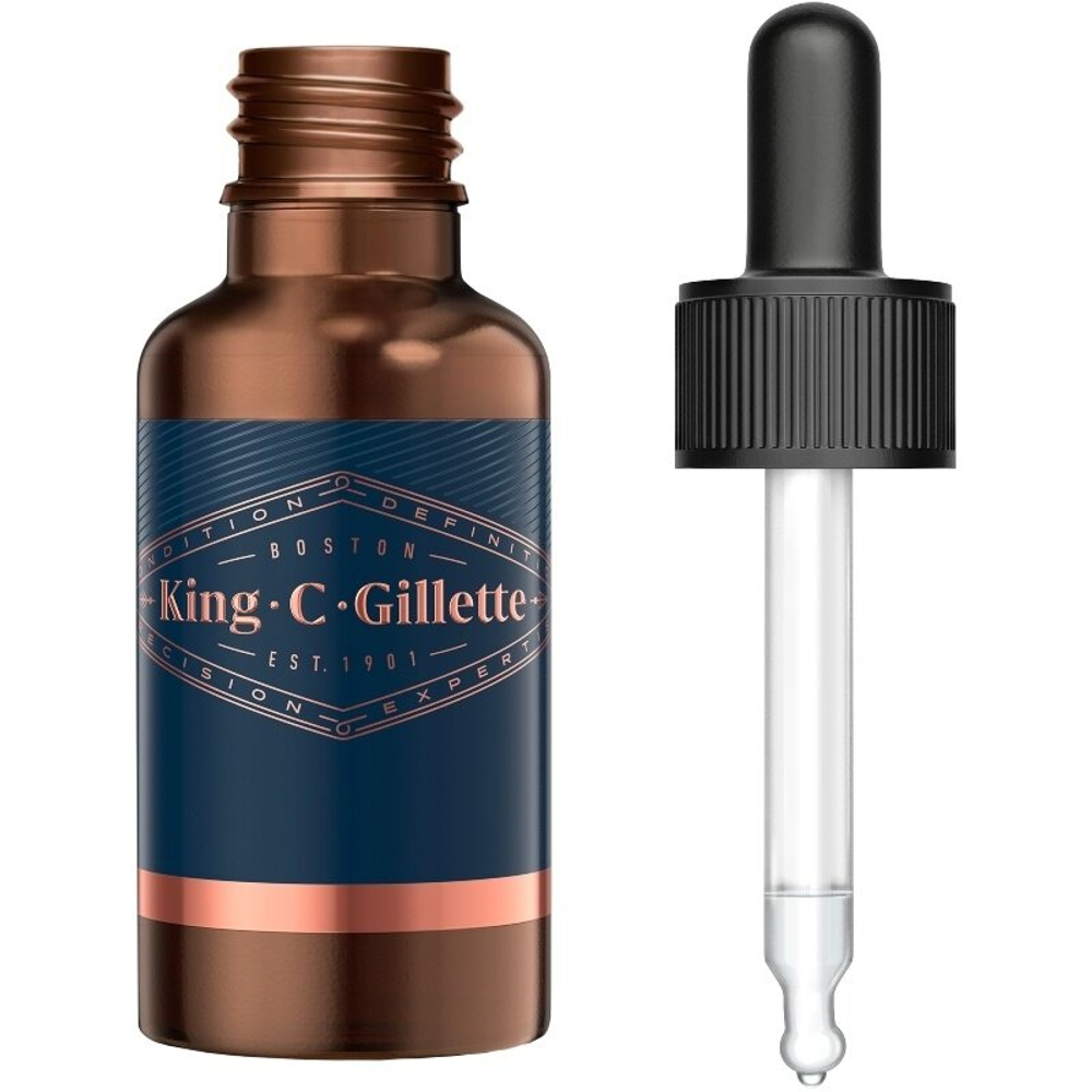 Масло для бороды  King C. Gillette, с аргановым маслом, жожоба 30 мл (Из Финляндии)