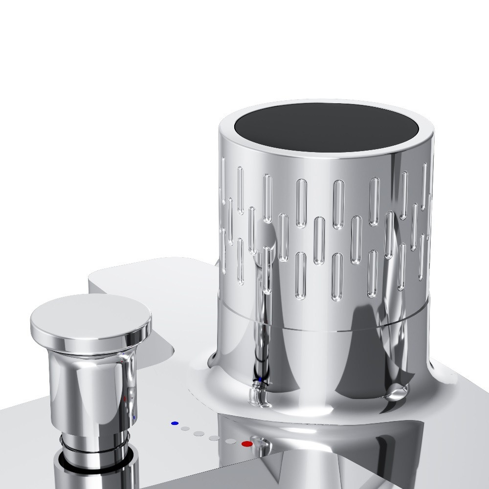 Смеситель для ванны и душа с индикацией температуры AM.PM Gem F90A10400