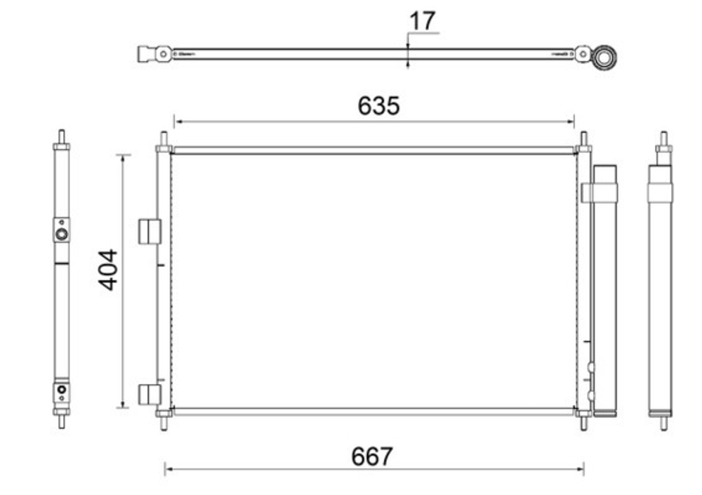 MAHLE - AC798000S-MAH - Condenser, air conditioning