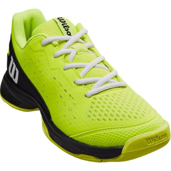 детские Кроссовки теннисные Wilson Rush Pro JR L - safety yellow/black/white