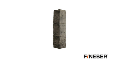 Угол наружный для Фасайдинга Дачный Туф 3D-Facture Дымчатый