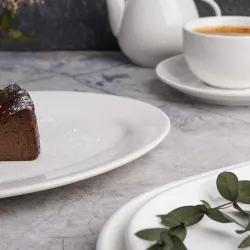 Блюдо овальное 30*21 см h2 см белое фарфор P.L. Proff Cuisine [4]