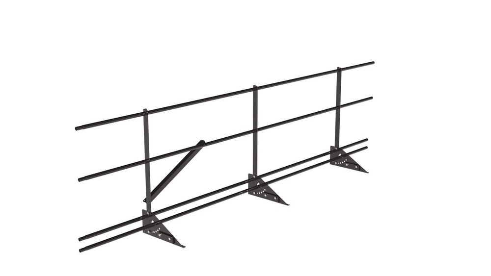 Кровельное ограждение Fachmann KO/SK/SN-800-2-3000 Фальцевый крепеж RAL