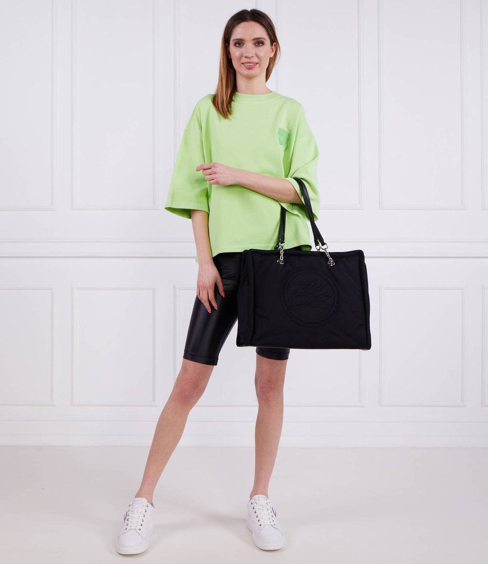 Худи ikonik 2.0 tonal Karl Lagerfeld - зеленый(231W1816)