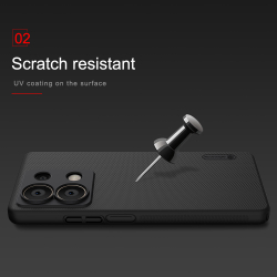 Тонкий жесткий чехол от Nillkin для смартфона Xiaomi Redmi Note 13 5G, серия Super Frosted Shield
