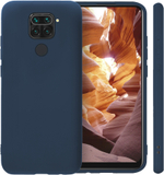 Мягкий Soft Touch чехол из силикона для XIAOMI REDMI NOTE 9 (не PRO / S!) и REDMI 10X с бархатной подкладкой