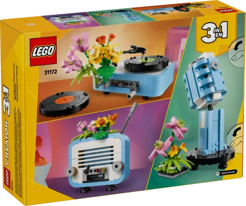Конструктор LEGO Creator 3in1 31172 Проигрыватель пластинок с цветами