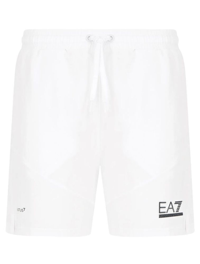 Мужские теннисные шорты EA7 Man Woven Shorts - белые