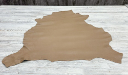 Бежевая кожа Poncho Lux Beige Boom крупным планом