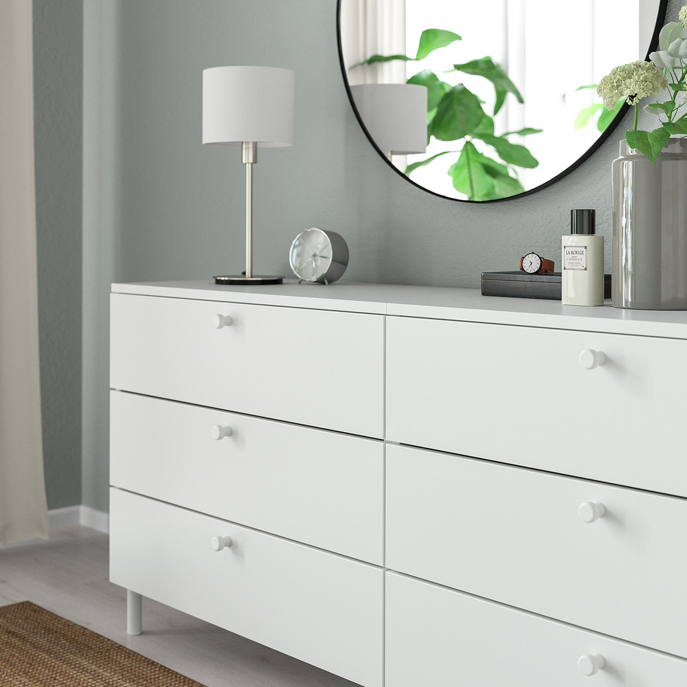 IKEA ODLINGSGRÄNS  (ИКЕА ОДЛИНГСГРЭНС)  -  Ручка-кнопка - белая 27 мм