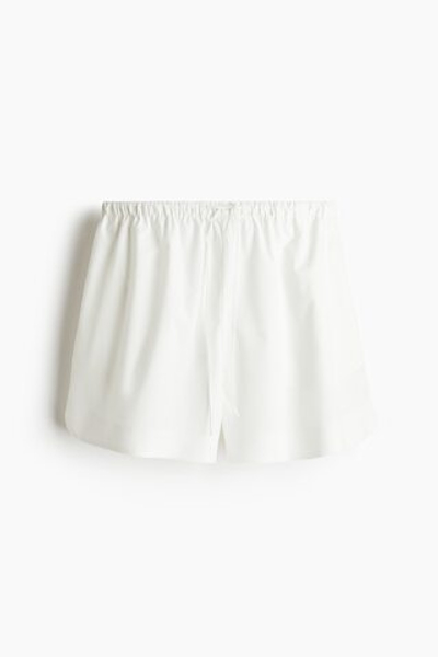Свободные хлопковые шорты на кулиске - H&M