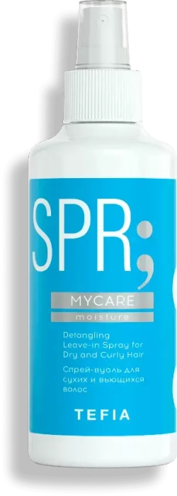 TEFIA Спрей-вуаль для сухих и вьющихся волос Detangling Leave-in Spray for Dry and Curly Hair, 250 мл