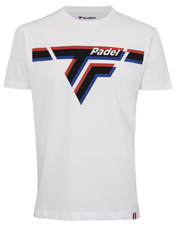 Мужская теннисная футболка Tecnifibre Padel Tee - белый