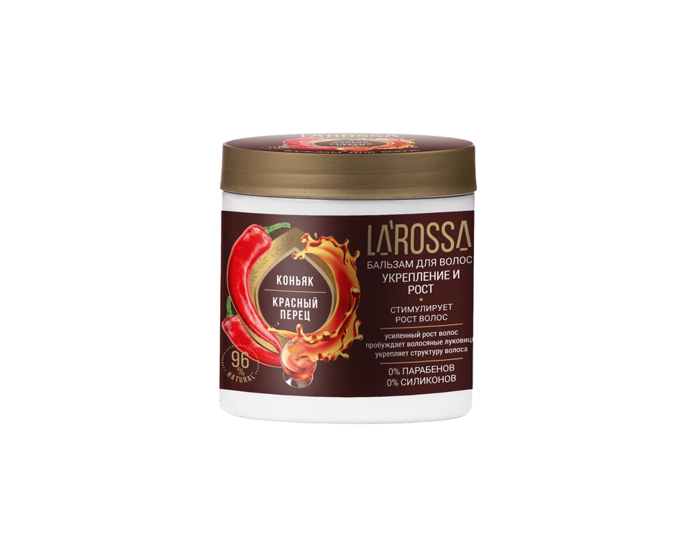 NEW ЛА РОССА Бальзам для волос Коньяк и красный перец 500мл (РК) (12 шт)