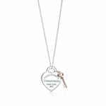 Подвеска из серебра с ключиком из золота 750 пробы, Tiffany💠 Exclusive