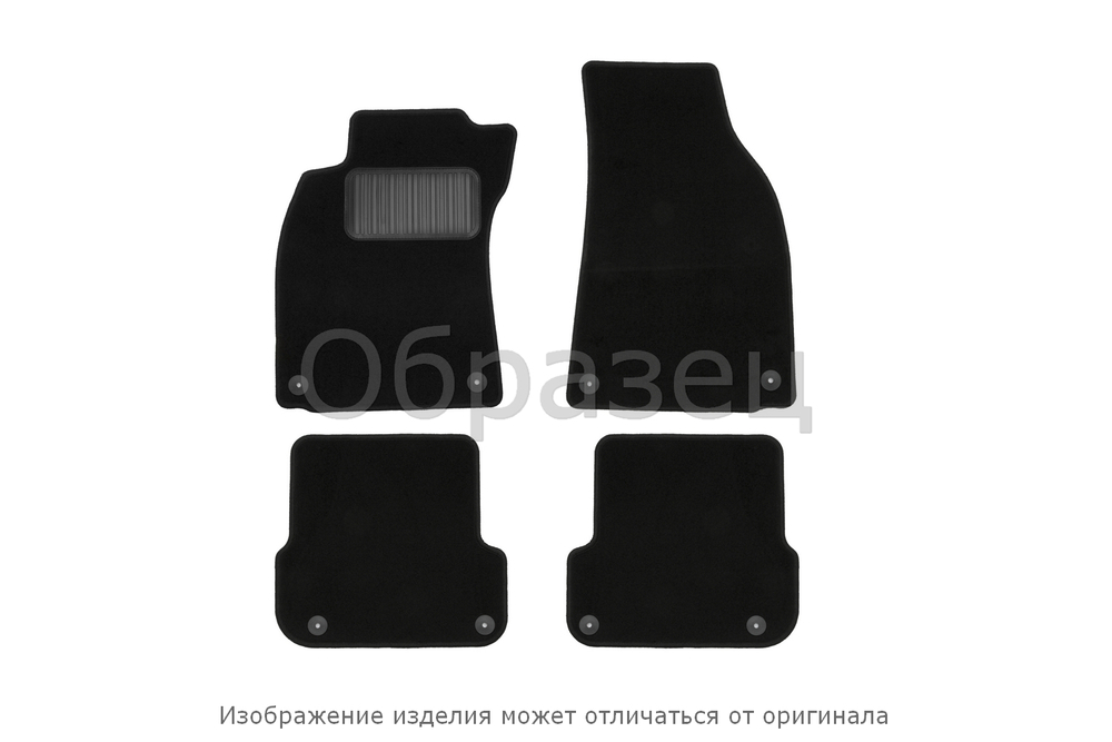 Коврики в салон KIA Rio 2011-2017, сед., хб., 4 шт. (текстиль)