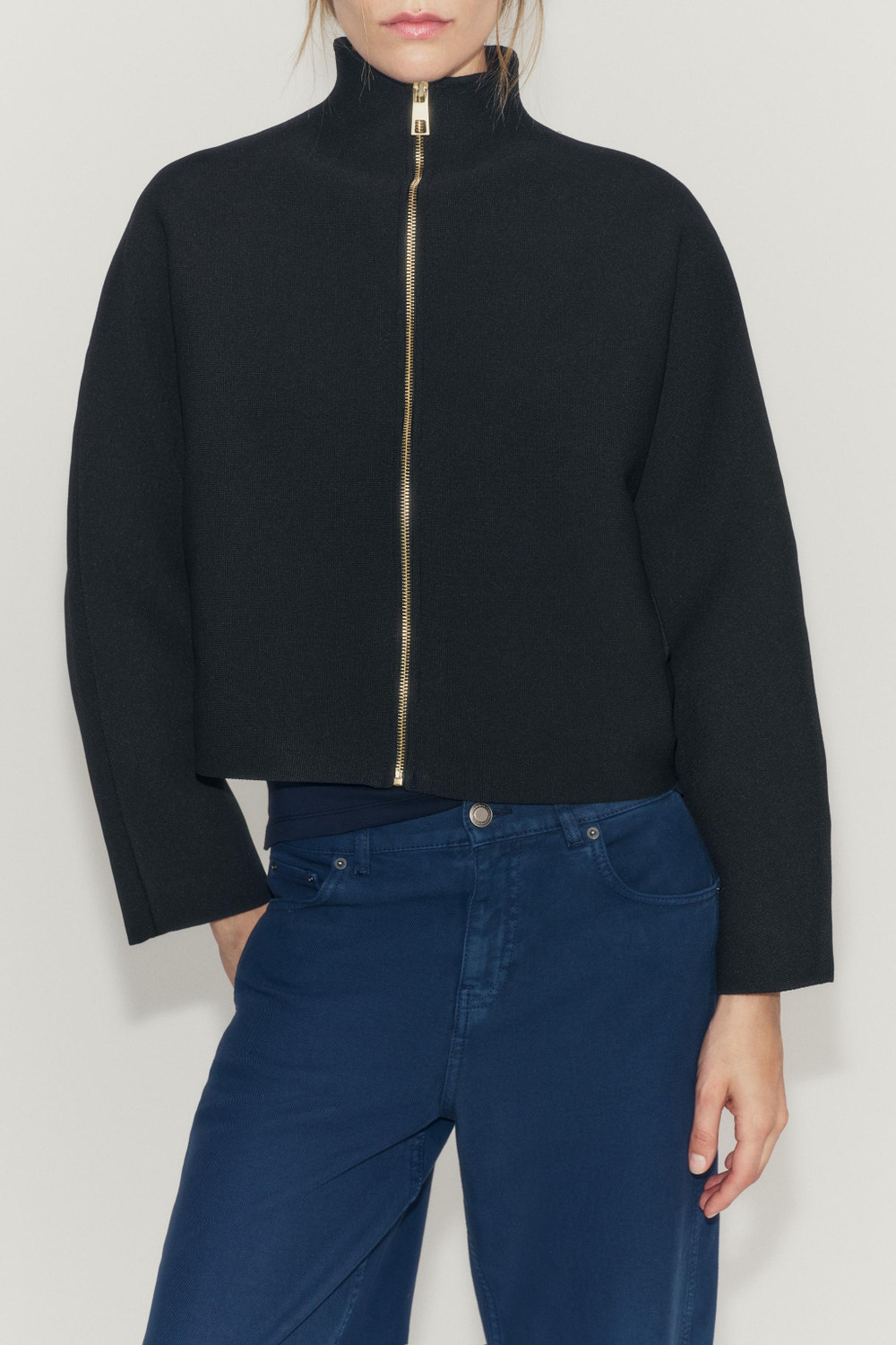 КАРДИГАН НА МОЛНИИ — ZARA