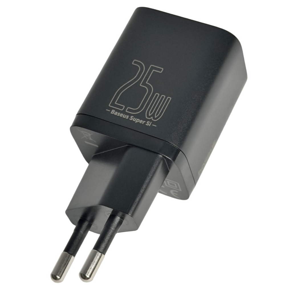 Сетевое зар. устр. Baseus Super Si Quick Charger 1C 25W 1м EU (TZCCSUP-L01) черное