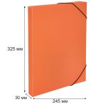 Короб архивный пластиковый 30 мм, 1 шт, Prisma neon A4 эффект 3D, оранжевый, Expert Complete ЕС240400012