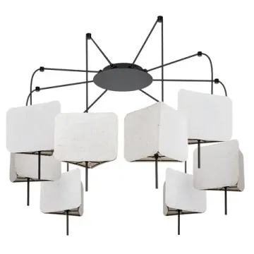 Подвесная люстра 8*E14 A7084SP-8BK бежевый/черный Trixie Arte Lamp