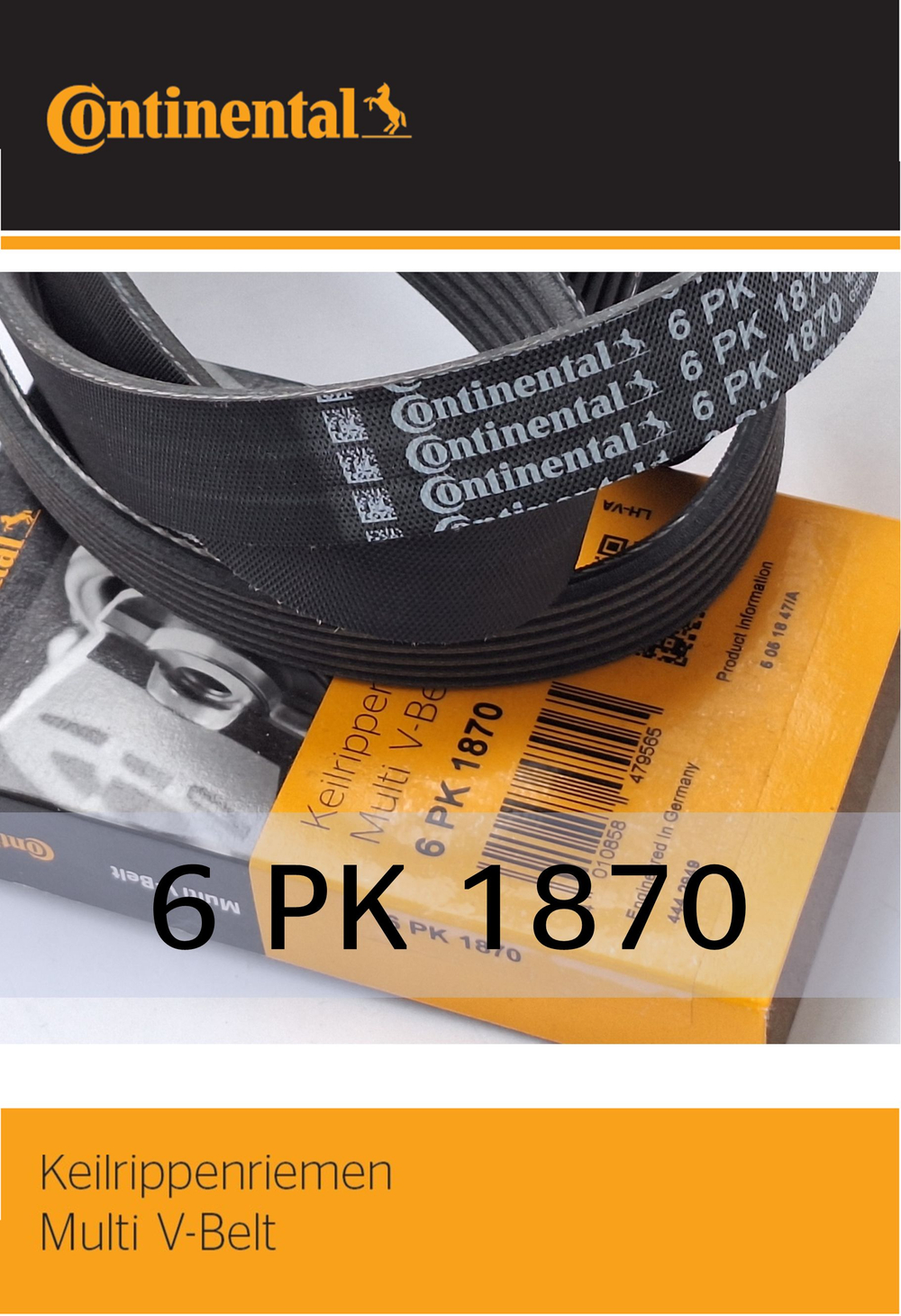 Ремень генератора Continental 6PK1870