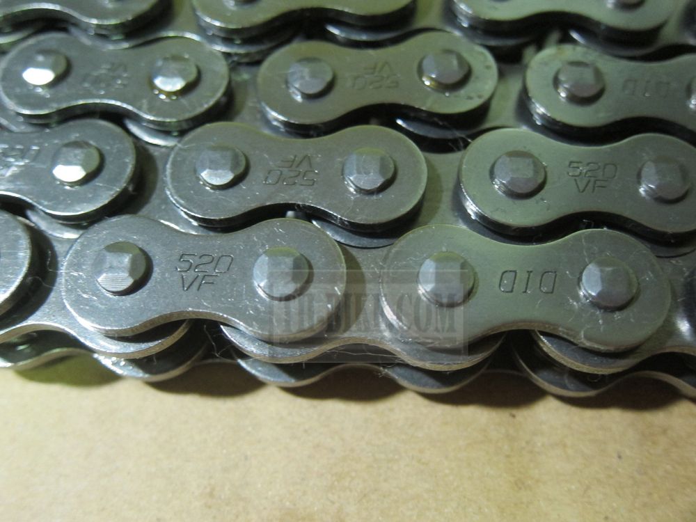120L chain. OEM. 40540-KYJ-902. CHAIN, DRIVE (DAIDO) (DID520VF-120ZB). 120 links 520 chain DID O-ring. Honda.