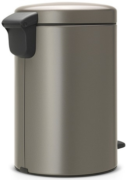 Ведро Brabantia NewIcon 12л платиновое вид сзади