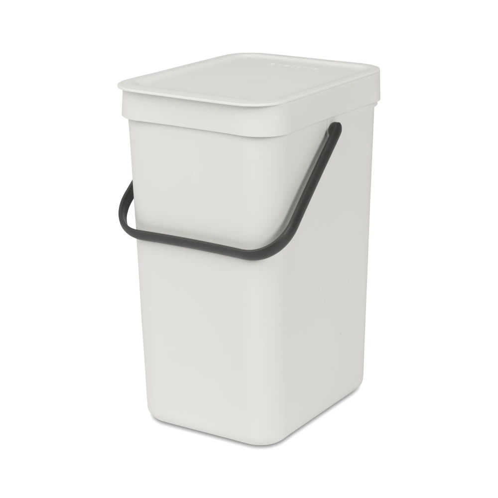 Brabantia Контейнер для мусора Sort & Go 12л Светло-серый 213281