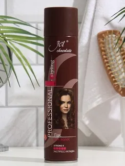 Лак для волос Jet chocolate Strong maxi "Экстра сильная фиксация", 300 мл
