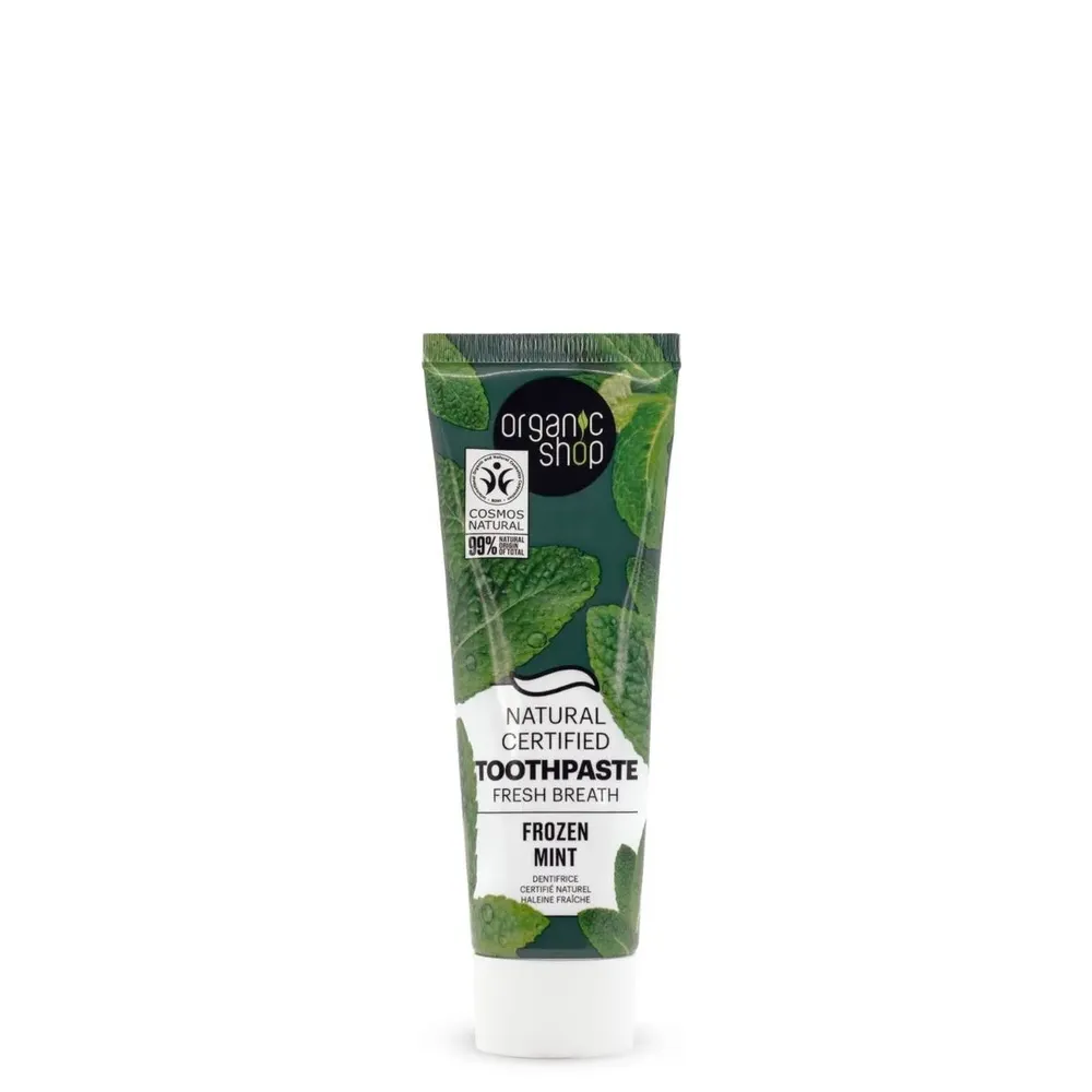 Зубная паста с мятой для свежего дыхания, 100 гр (Organic Shop)