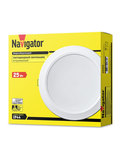 Светильник светодиодный 94 838 NDL-P1-25W-840-WH-LED 25Вт 4000К (аналог Downlight КЛЛ 2х26) Navigator 94838