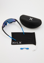 Спортивные очки HILX Revok / Matt Black Blue / Red Lens