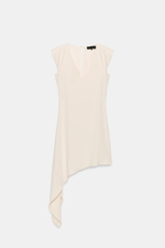 КОРОТКОЕ АСИММЕТРИЧНОЕ ПЛАТЬЕ С ПОДПЛЕЧНИКАМИ — ZARA