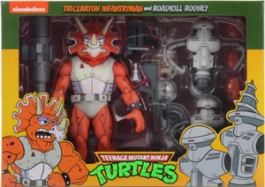 Фигурка NECA - Teenage Mutant Ninja Turtles 3-Pack – Triceraton Infantryman & Roadkill Rodney