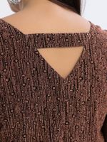 Блуза праздничная Ты ослепляешь! (медный) Б16524-13М LT Collection