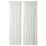 Комплект штор IKEA SANDDADRA (САНДДАДРА), Белый с рисунком, 145x250 см, 2 шт