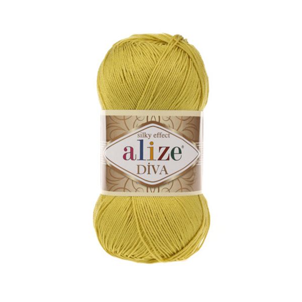 Пряжа Alize (Ализе) Diva / уп.5 мот. по 100 г, 350м, 109 лайм, A