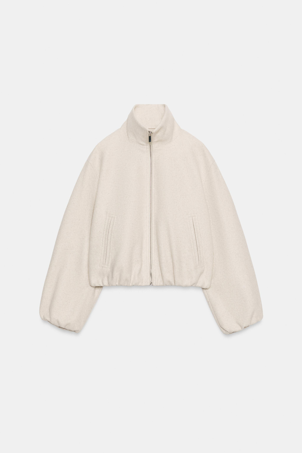 БОМБЕР ИЗ МЯГКОЙ ТКАНИ — ZARA