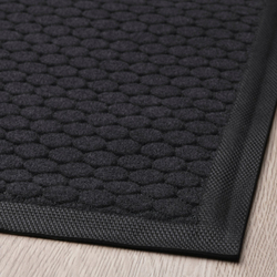 IKEA VATTENVERK  (ИКЕА ВАТТЕНВЕРК)  -  Придверный коврик - тёмно-серый 40x60 см