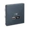 Розетка с USB A+C Systeme Electric ArtGallery Грифель GAL000729