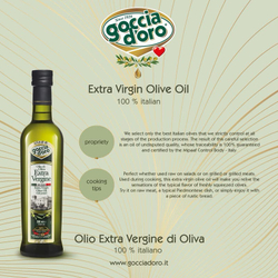 Оливковое масло Goccia D'oro 100% ITALIANO 750мл Италия