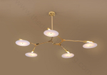 Ceiling design lamp  Branching Discs by Lindsey Adelman (9 lampshades,  Black)