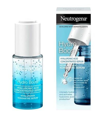 Neutrogena Hydro Boost Face - интенсивно увлажняющий концентрат для лица 15 мл (Франция)