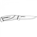 Нож Morakniv Companion BlackBlade, нержавеющая сталь, черный клинок, 12553