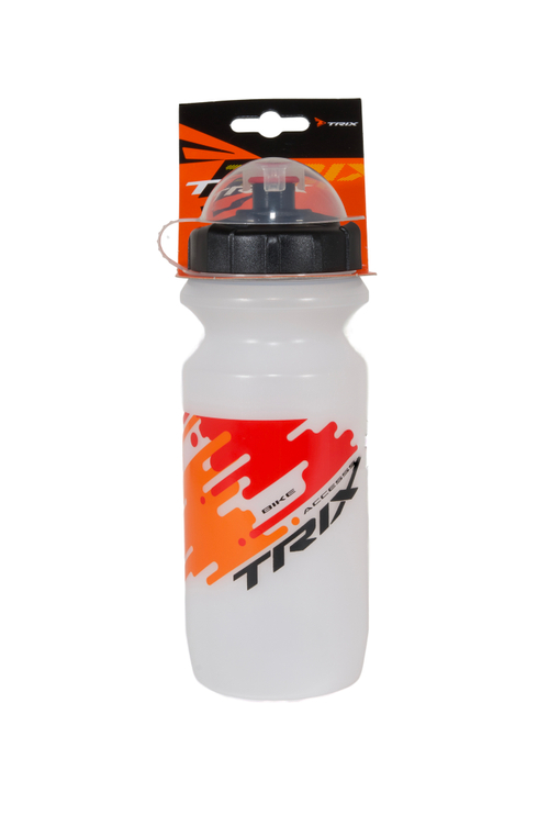 Фляга TRIX, 600 мл, защитная крышка, 70 С/-10 С, LDPE, прозрачная, бело-черная