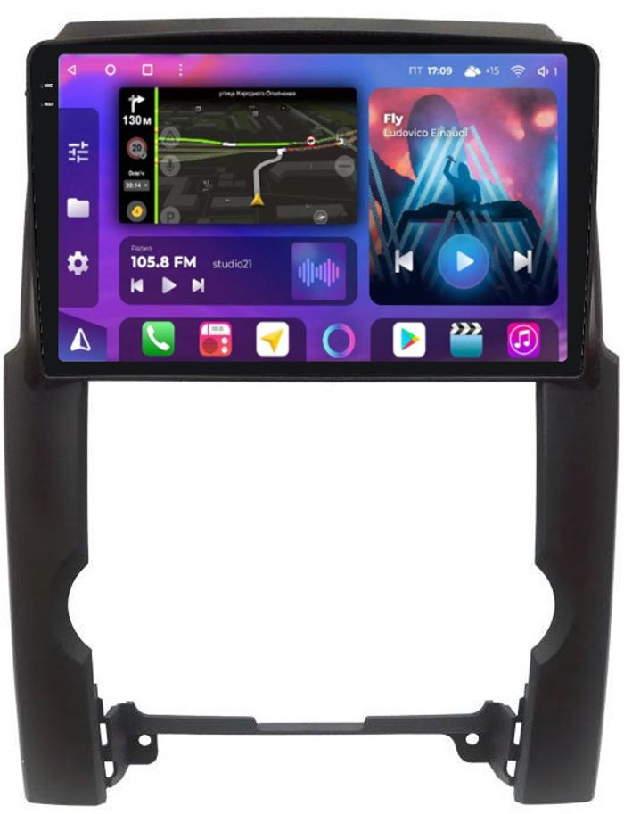 Магнитола для KIA Sorento 2 XM 2009-2012 - FarCar BM041M-2K монитор 10.36" 2K QLED на Android 14, Быстрая, CarPlay, 4G SIM-слот