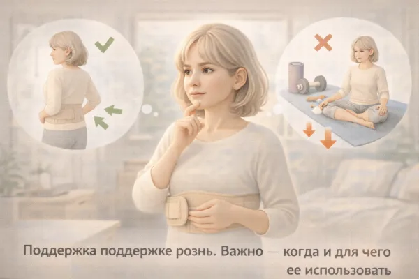 Бандаж + упражнения: когда можно сочетать, а когда нет Бандаж + упражнения: когда можно сочетать, а когда нет