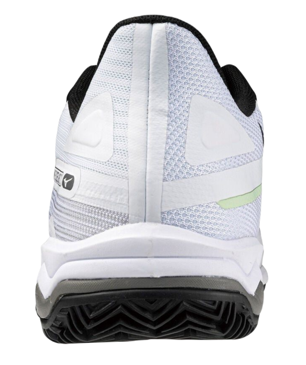 Мужские кроссовки теннисные Mizuno Wave Exceed Light 2 CC - white/metallic gray/black