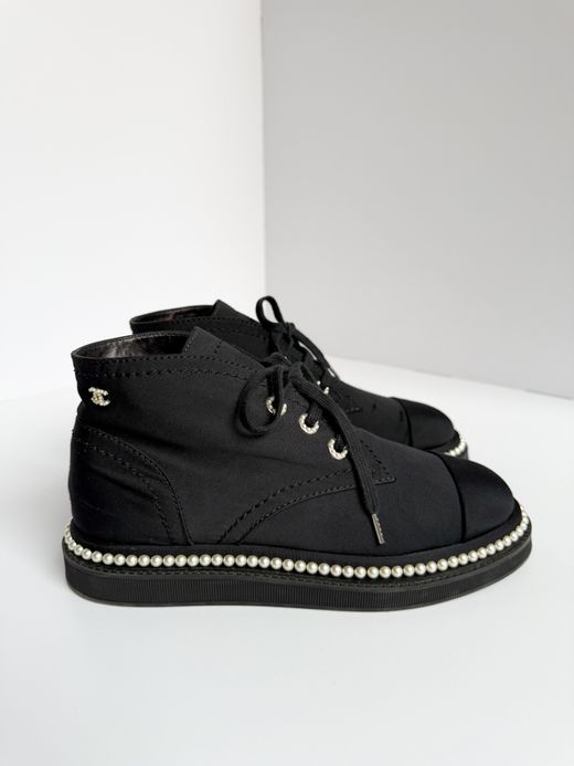 Текстильные ботинки Chanel, 38