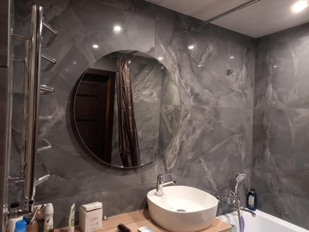 Kutahya Marea Dark Grey Rektifiye Parlak Nano 60x120